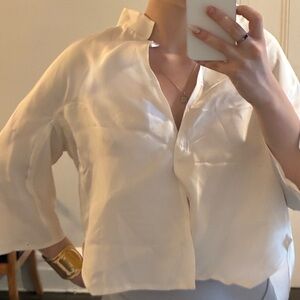 Elegant Cream Women's Top